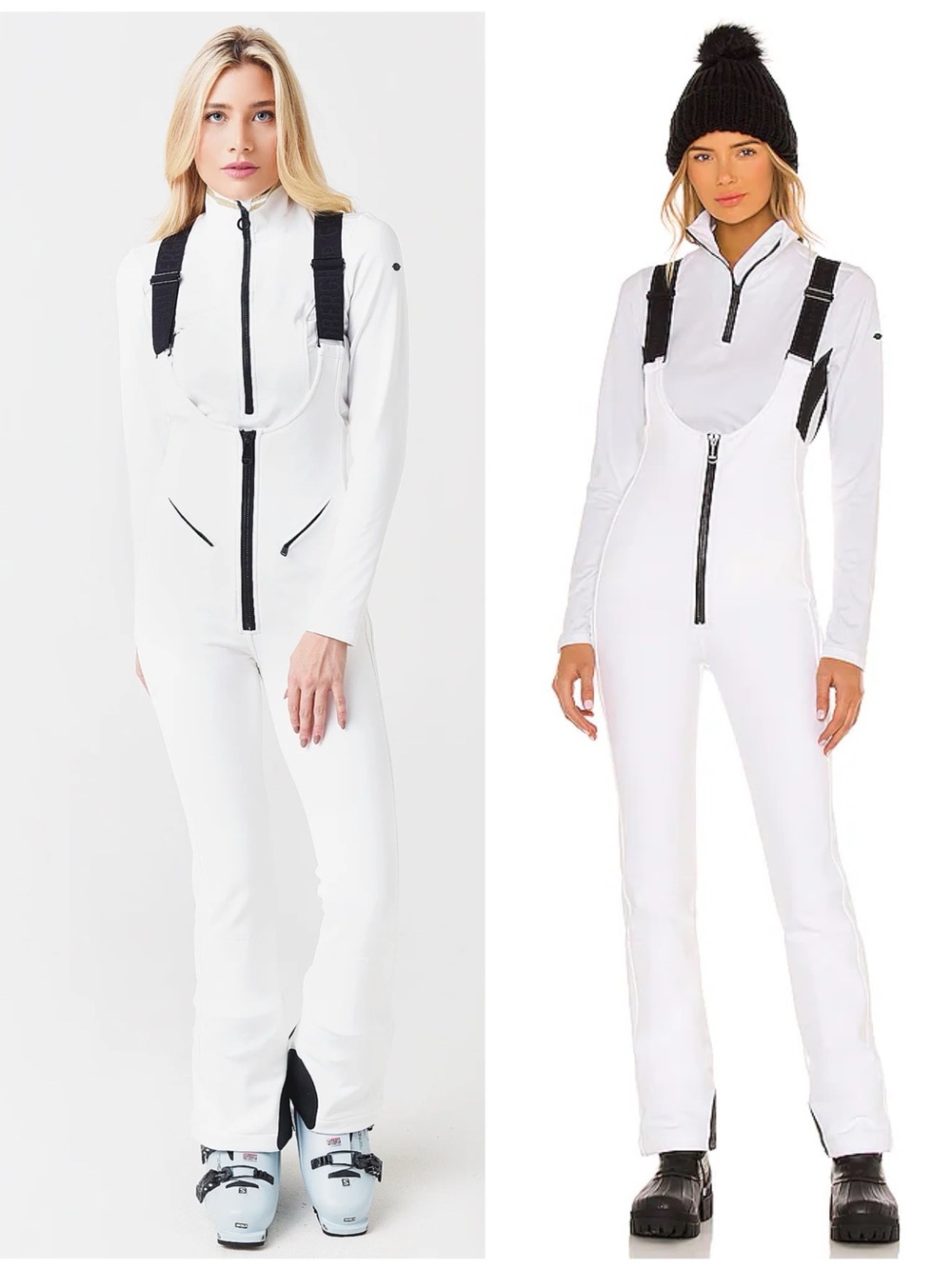 NWT Goldbergh Phoebe Salopette Ski Snow Suit in White Size US10 flaw